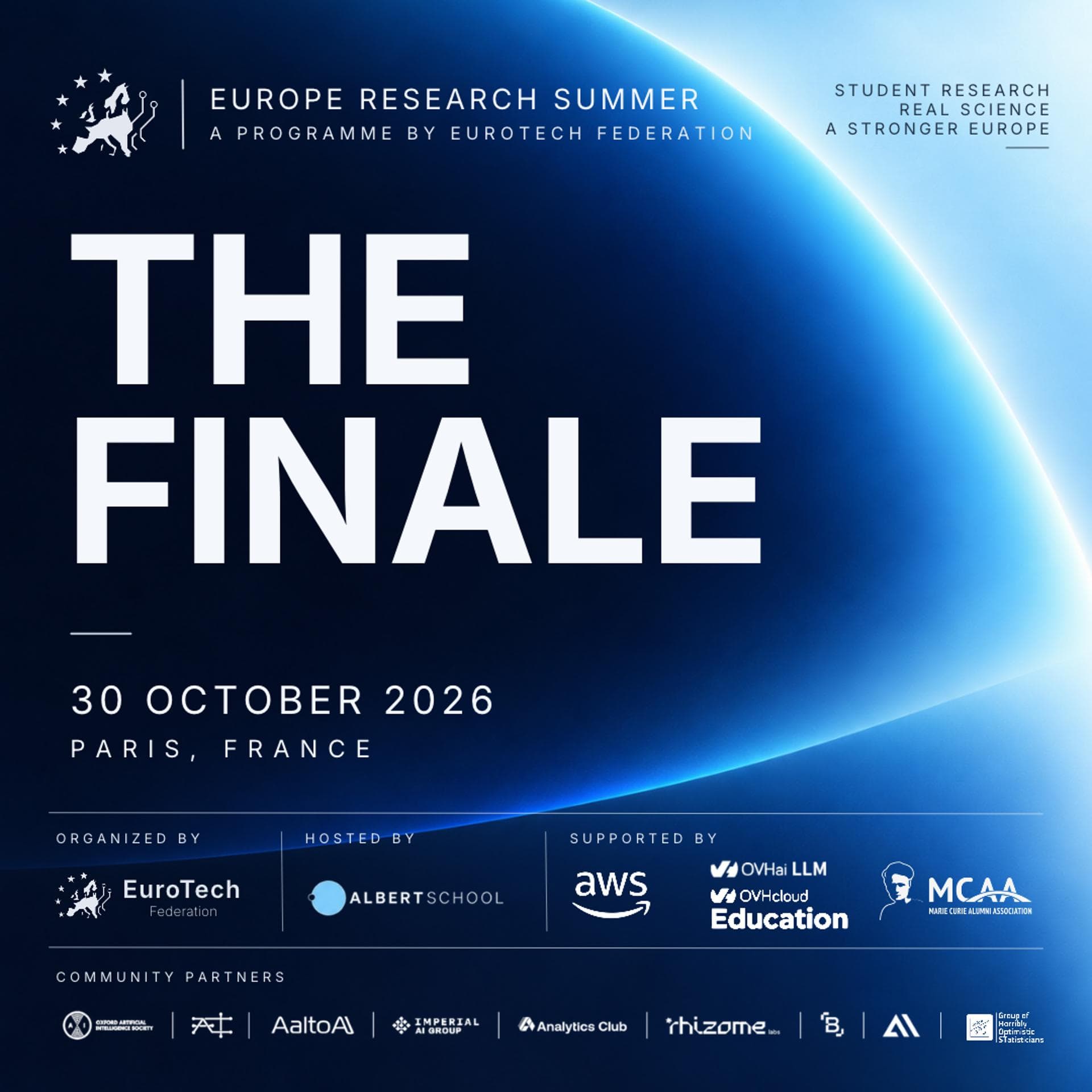Europe AI Summer Research: The Finale event artwork