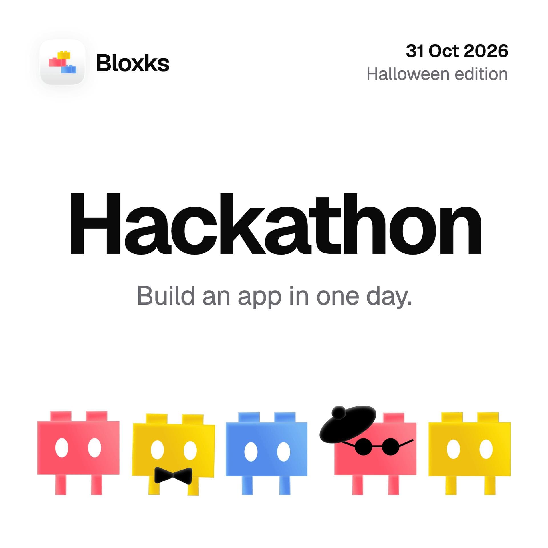 Bloxks Build Day #1 — Build Your App with AI event artwork
