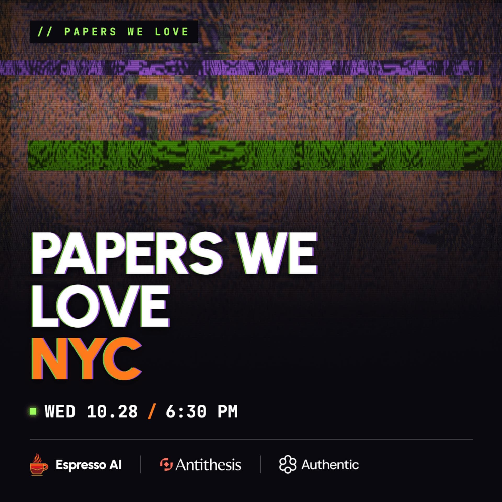 Papers We Love NYC | Learning Rules: What can math tell us about language event artwork